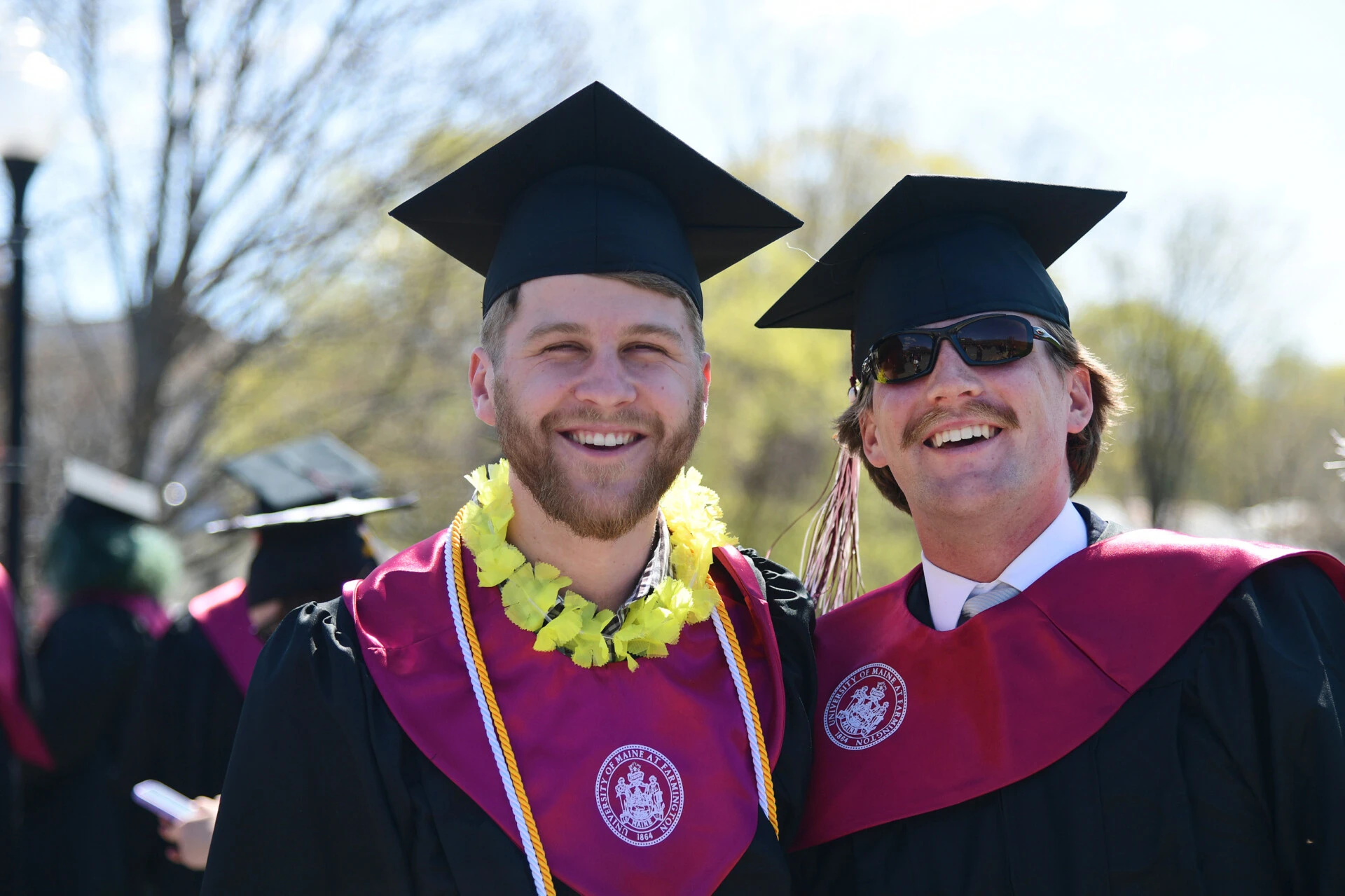 Two men at commencement
