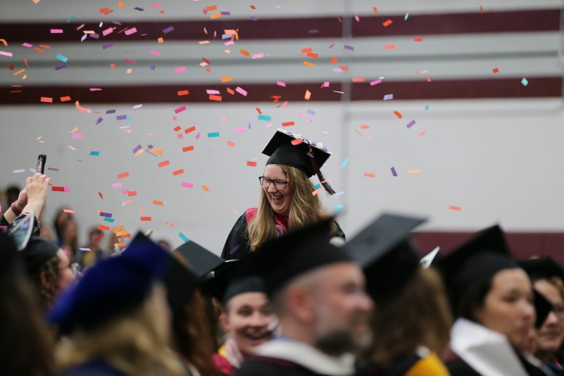 UMF Class of 2025 graduates celebrating Commencement