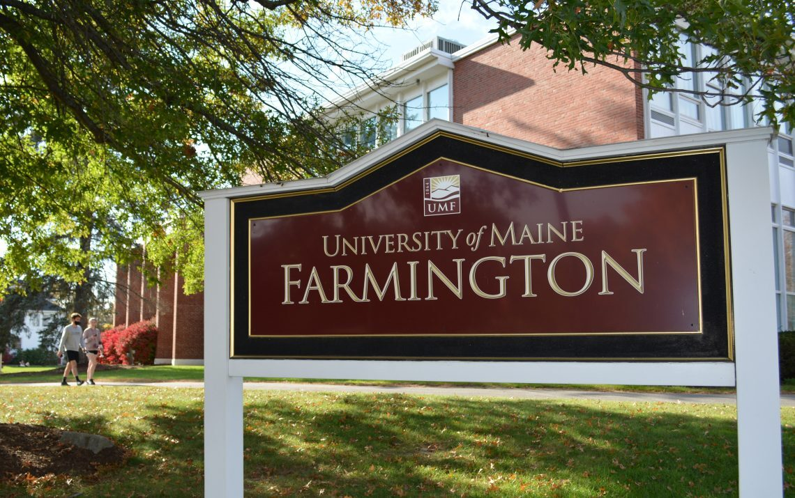 University of Maine at Farmington sign