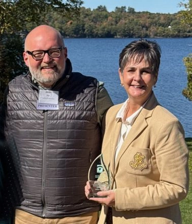 Jordan G. Shaw, president elect MMHCA; Lisa Henry, director MA in Counseling Psychology