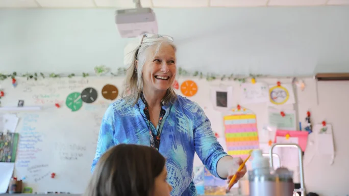 NEW FEATURE – UMF Stories: Becky Hallowell, UMF alumna and 2025 Maine Teacher of the Year, wraps up a remarkable year