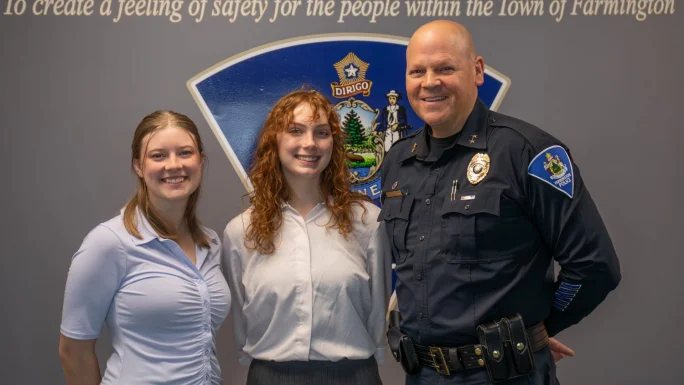 UMF graduating seniors intern with local law enforcement to understand police burnout