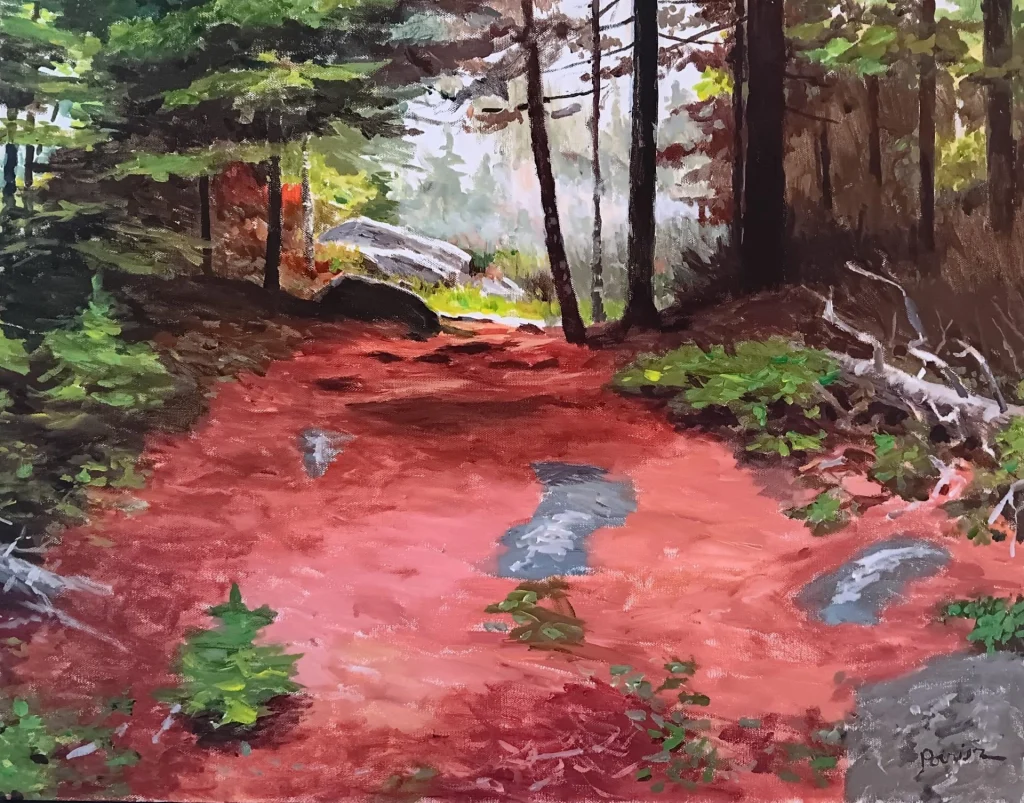Painting by Phil Poirier- Morning, Cathedral Woods